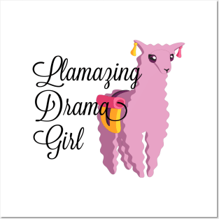 Llama Design - Llamazing Drama Girl Posters and Art